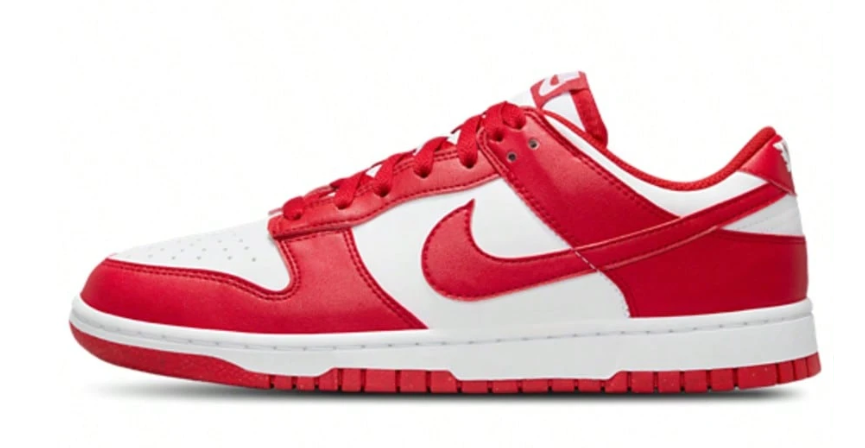 Nike Dunk Low Next Nature White University Red Women's DD1873-116