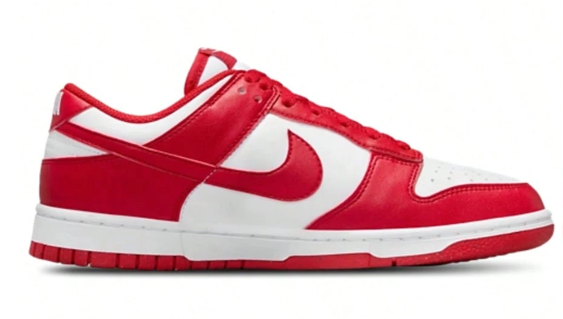Nike Dunk Low Next Nature White University Red Women's DD1873-116
