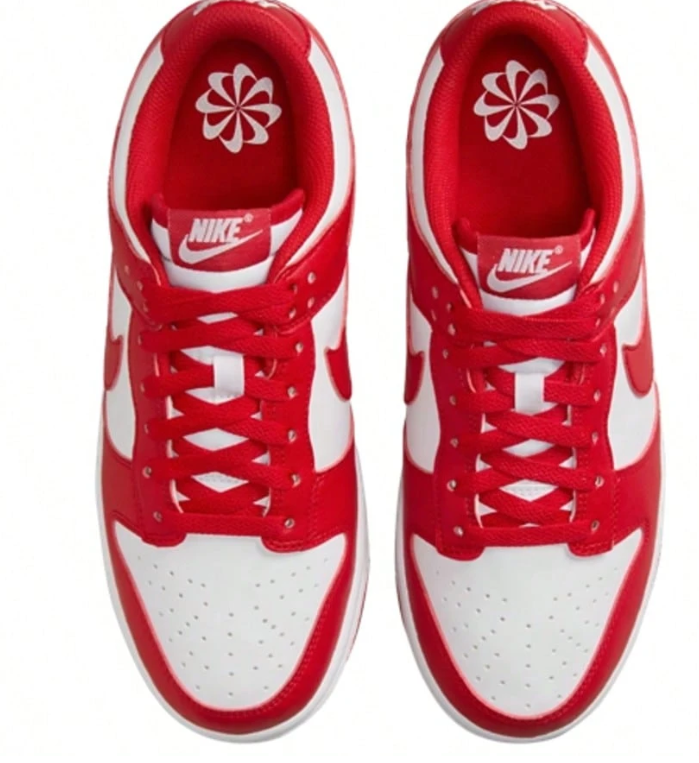 Nike Dunk Low Next Nature White University Red Women's DD1873-116